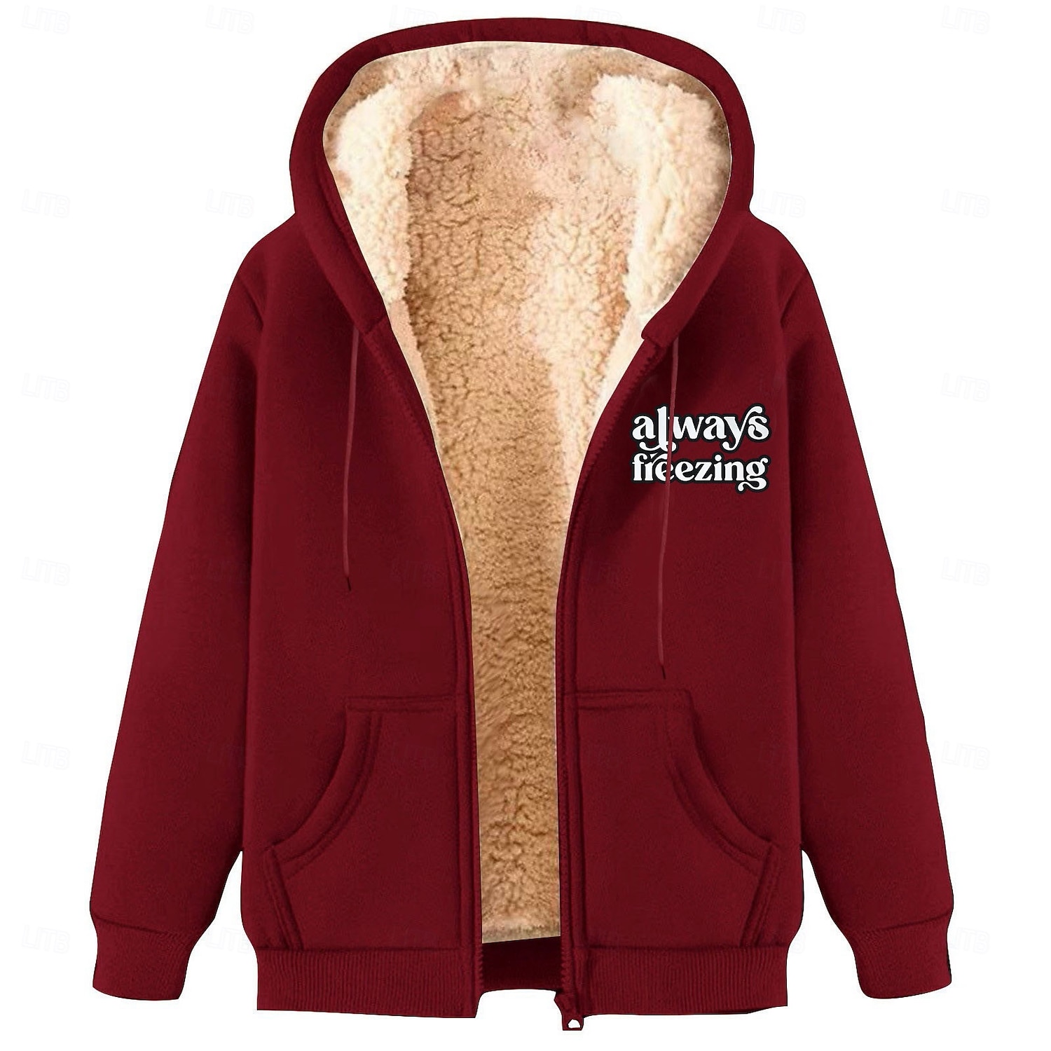 Per uomo Felpa con cappuccio a zip intera Felpa con cappuccio e zip Giacca in Pile Felpa con cappuccio in pile Aalbicocca Nero Vino Rosso Blu Con Cappuccio Semplice Lettera Stampe Grafiche Cerniera del 2025 a $20.99 –P3