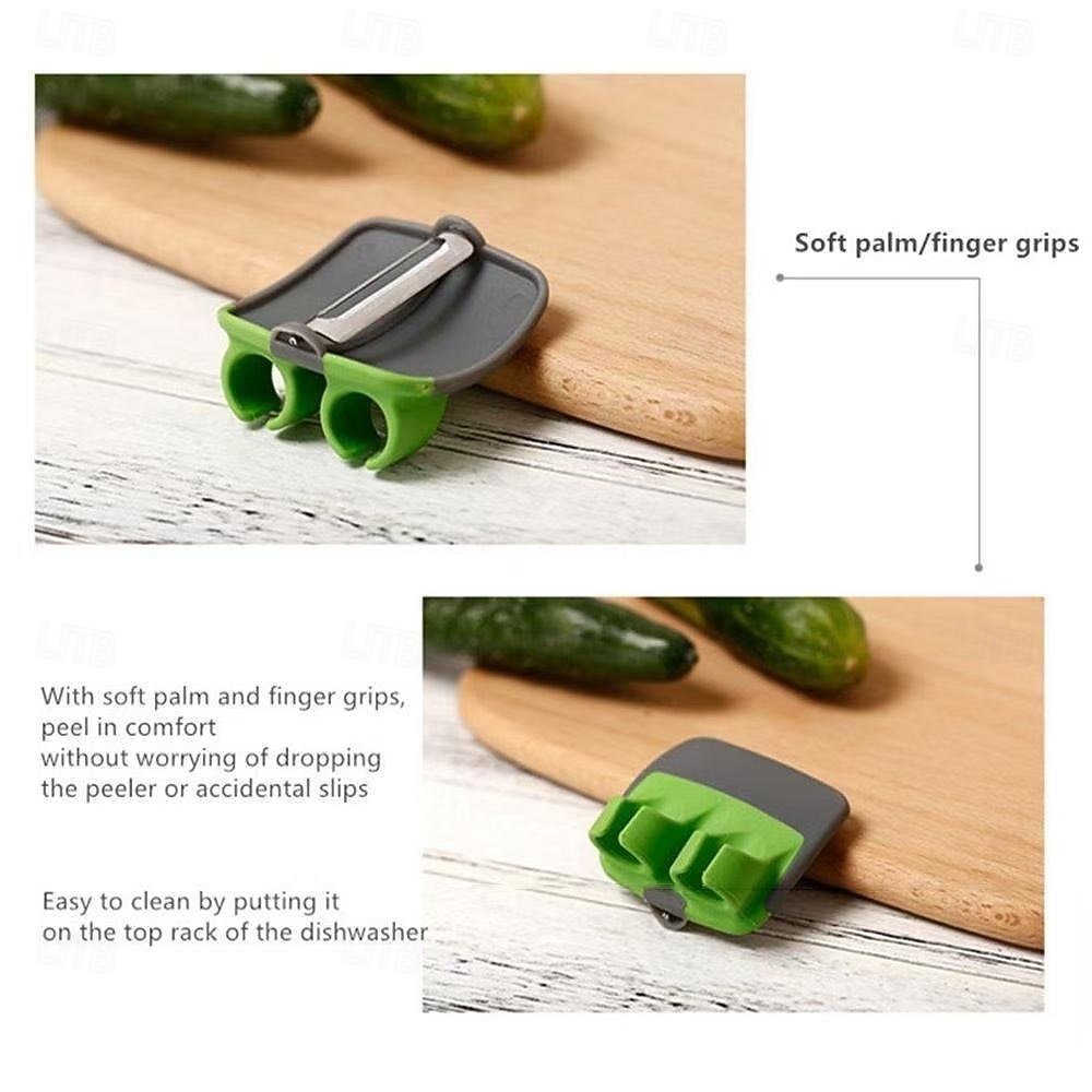 Нож для чистки овощей и фруктов с острыми лезвиями, кольцо для чистки овощей и фруктов, многофункциональный ручной нож для использования на кухне 2026 - $12.99 –P8