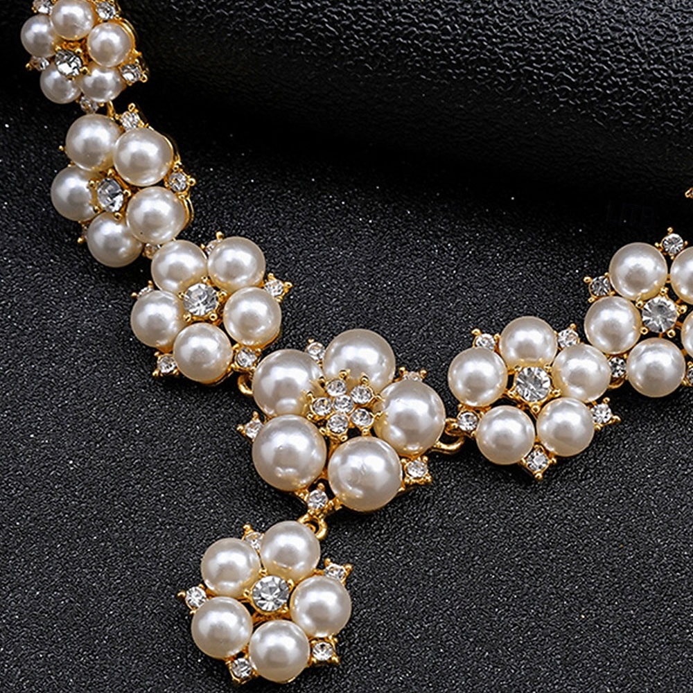 Korusetti 2 Vihreä Helmi Kromi 1 Kaulakoru Korvakorut Naisten Tyylikäs Vintage Muoti Vintage-tyyli Perinteinen Korusetti Käyttötarkoitus Häät Juhla Häävieras 2026 - $16.49 –P10