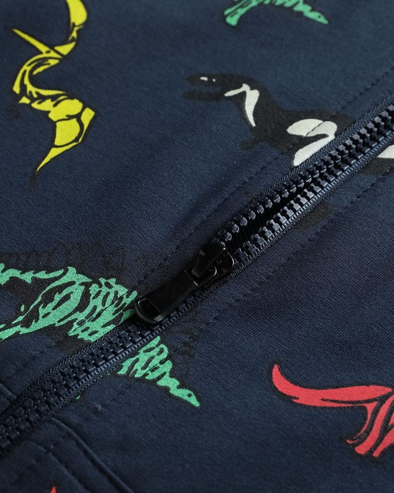 Barn Pojkar hoodie med dragkedja Tecknat Långärmad Dragkedja Höst Grundläggande Bomull Utomhus 2025 - $30.99 –P6