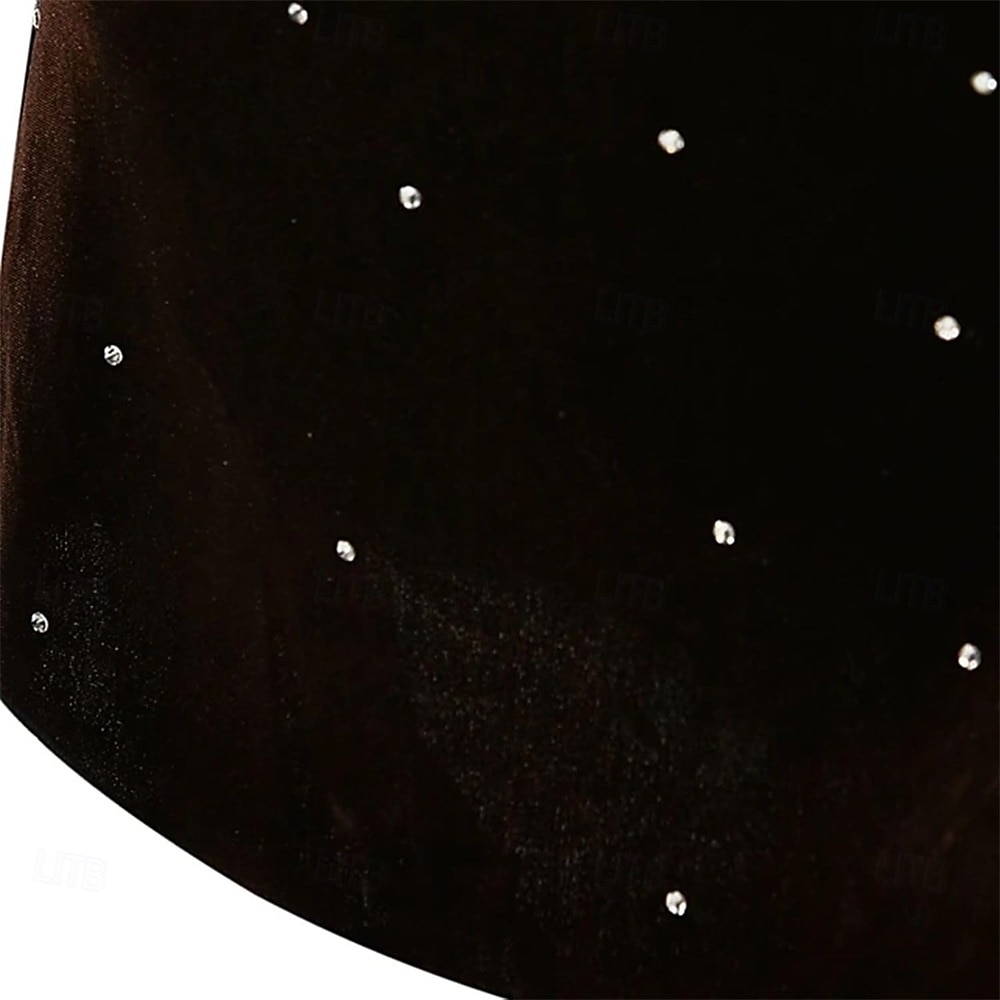 naisten taitoluistelupuku tytöille mustat strassit kilpailutanssiasut 2026 - $228.69 –P8