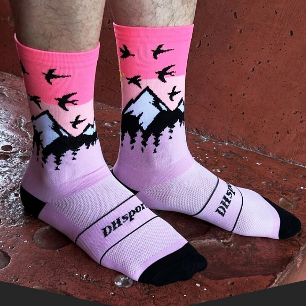 Calcetines Calcetines Ciclismo Calcetines de bicicleta Calcetines deportivos Calcetines atléticos Camping / Senderismo Senderismo Ejercicio al Aire Libre Bicicleta / Ciclismo Alta elasticidad Cómodo 2025 - $12.99 –P3
