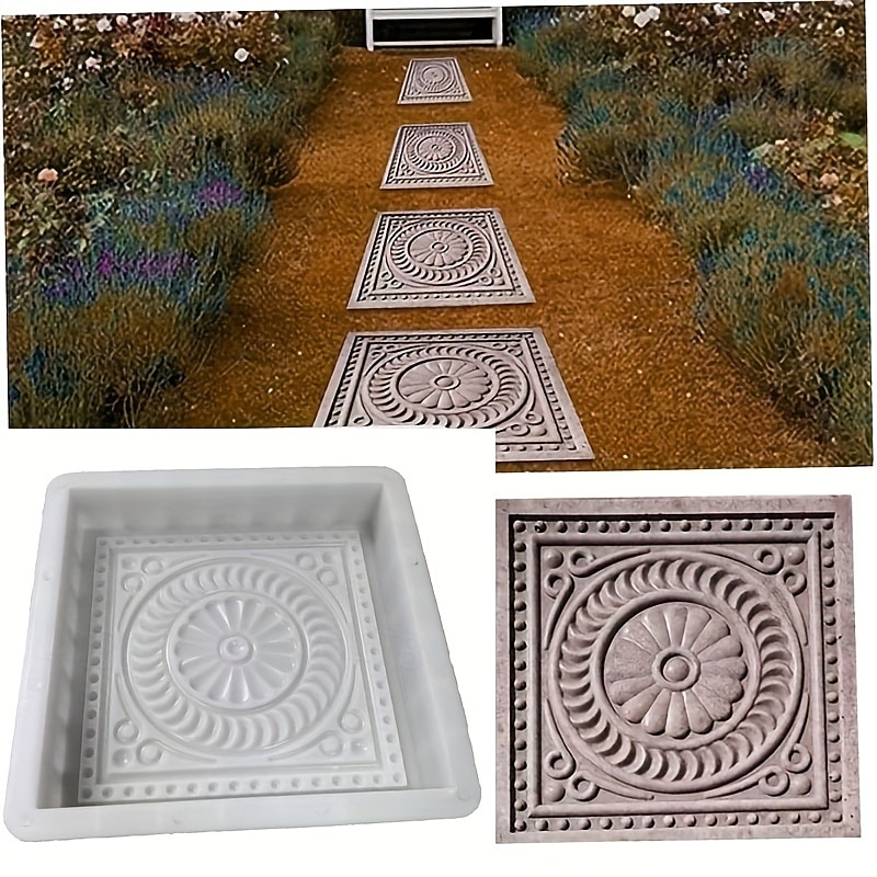 matriță pentru pietre de pavaj DIY - matriță pătrată pentru pavaj, matriță din plastic pentru beton și ciment - instrumente pentru fabricarea pedalei din cărămidă pentru peisaje de grădină 2025 - $34.99 –P7