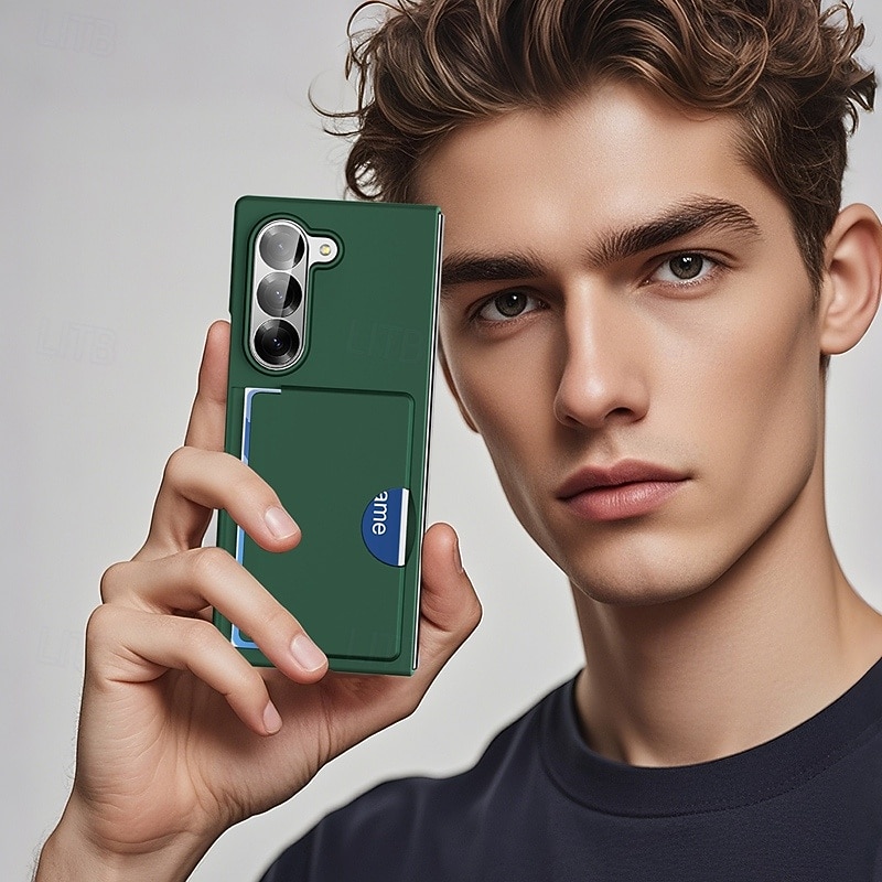 Phone Case For Samsung Galaxy Z Fold 7 Z Fold 6 Back Cover Card Slot Shockproof Retro PC 2025 - $11.99 –P5