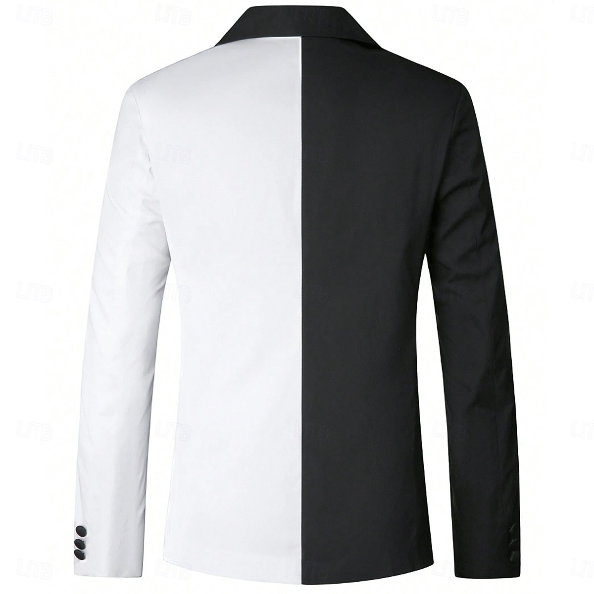 Herren Party Heimkehr Anzüge Steigendes Revers Rote Burgunderrot Patchwork Figurbetonter Schnitt 2-teilig 2025 - $103.99 –P2
