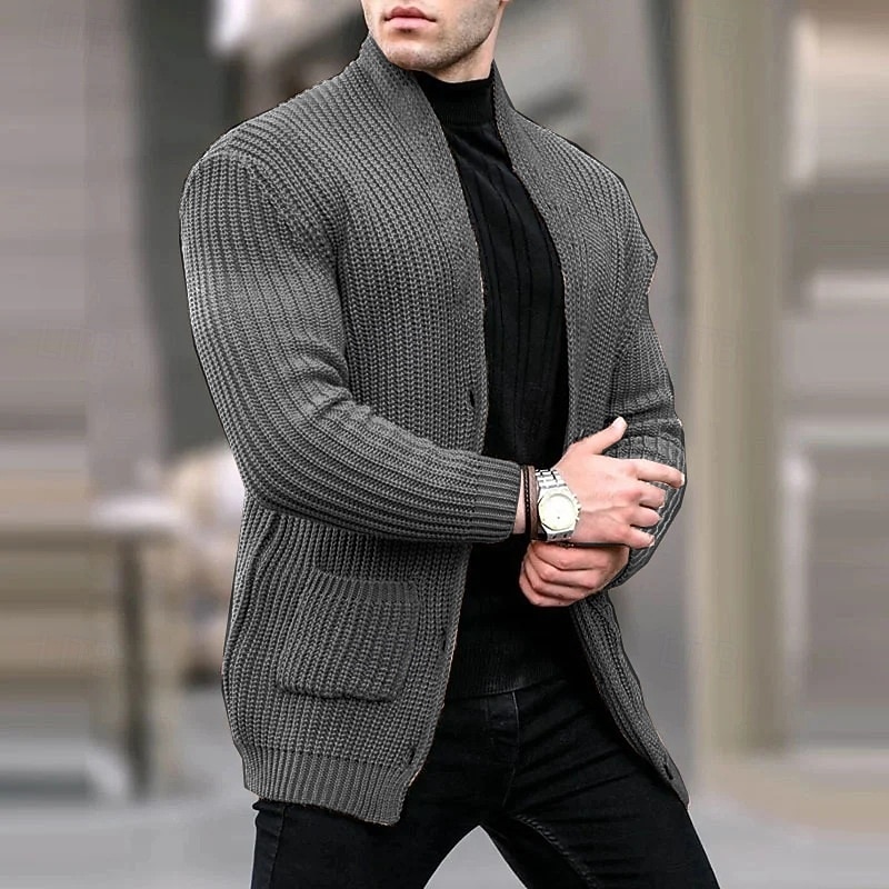 Herren Pullover Kleid Pullover Strickjacke Strickpullover Gerippt Stricken Normale Oberteile Gestrickt Gerippt Einfach Kragenlos Mode Schals Lässig Alltagskleidung Bekleidung Herbst Winter Wei 2025 - $44.99 –P3