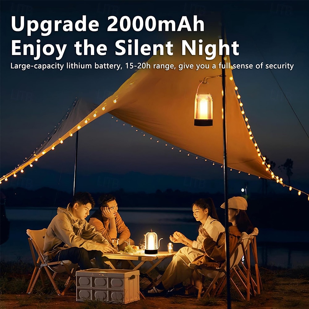Vintage Table LampPortable Cordless Lamp Touch Control Stepless Dimmer Rechargeable LED Birdcage Lamp Dimmable Flame Light for Home Bedroom Outdoor Nursery Camping Gift 2026 - $41.99 –P3