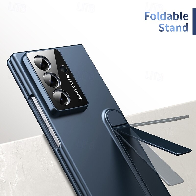 телефон Кейс для Назначение SSamsung Galaxy Z-образный сгиб 7 Z-сгиб 6 Z Fold 5 Z Fold 4 Кейс на заднюю панель и протектор экрана Откидная подножка Защита от удара Ретро 2025 - $14.99 –P6