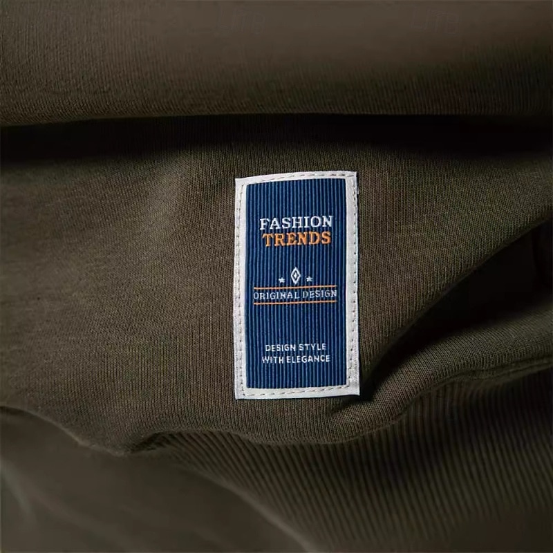 Homens Moletom Moletom com capuz Estacionar Preto Verde Tropa Azul Marinha Laranja Cáqui Gola Redonda Tecido Desportos e Ar livre Casual Diário Roupa de rua Legal Roupa de Esporte Primavera & Outono de 2025 por $27.99 –P10