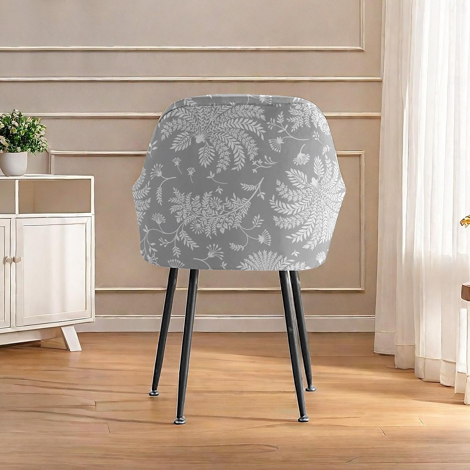 Office Chair Cover & Stool Cover - Geometric Print Stretch Polyester Slipcovers | Anti-Slip Seat Covers for Desk Chairs, Bar Stools 2026 - HUF 5517 –P4