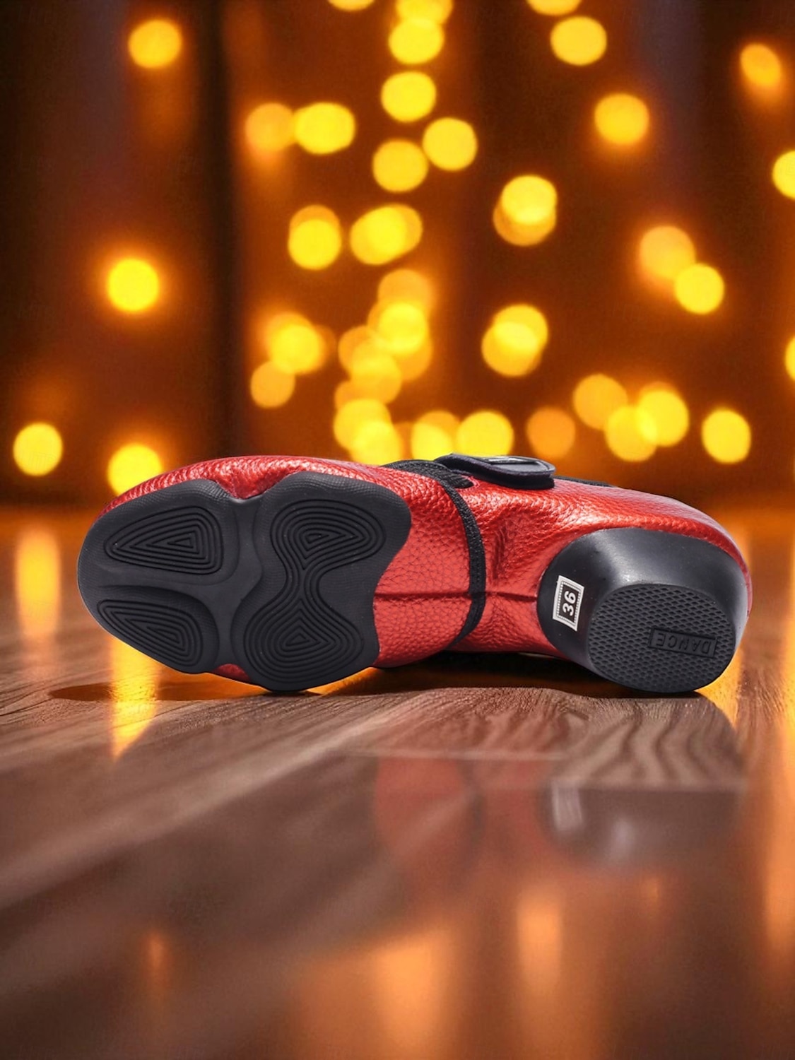 Sapatos de dança jazz femininos com sola dividida vermelha e preta - tênis de performance confortáveis e antiderrapantes para prática de dança latina, moderna e de salão de 2025 por $46.99 –P4