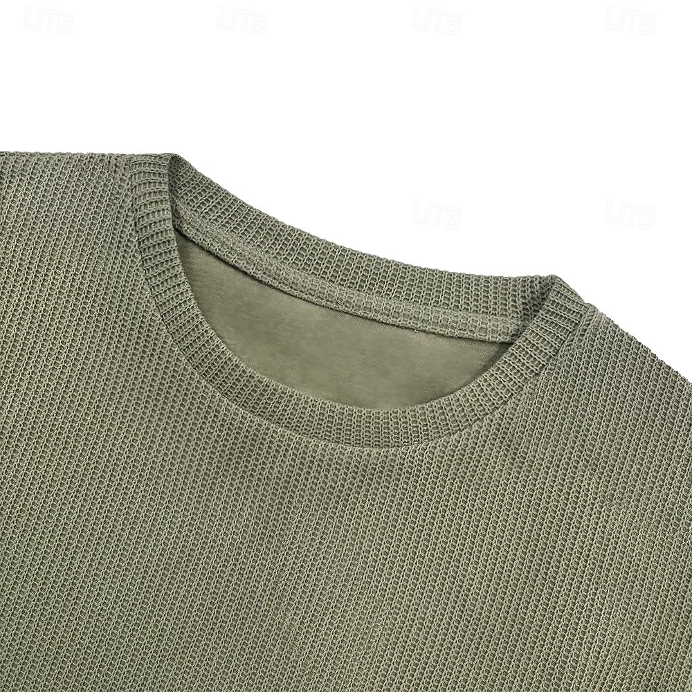Per uomo Camicia a nido d'ape Maglietta Camicia a Maniche Corte Manica Corta Girocollo Estate Primavera Tinta unica Streetwear Elegante Casual Girocollo Puro Casuale Quotidiano All'aperto Verde Blu del 2026 a $48.99 –P3
