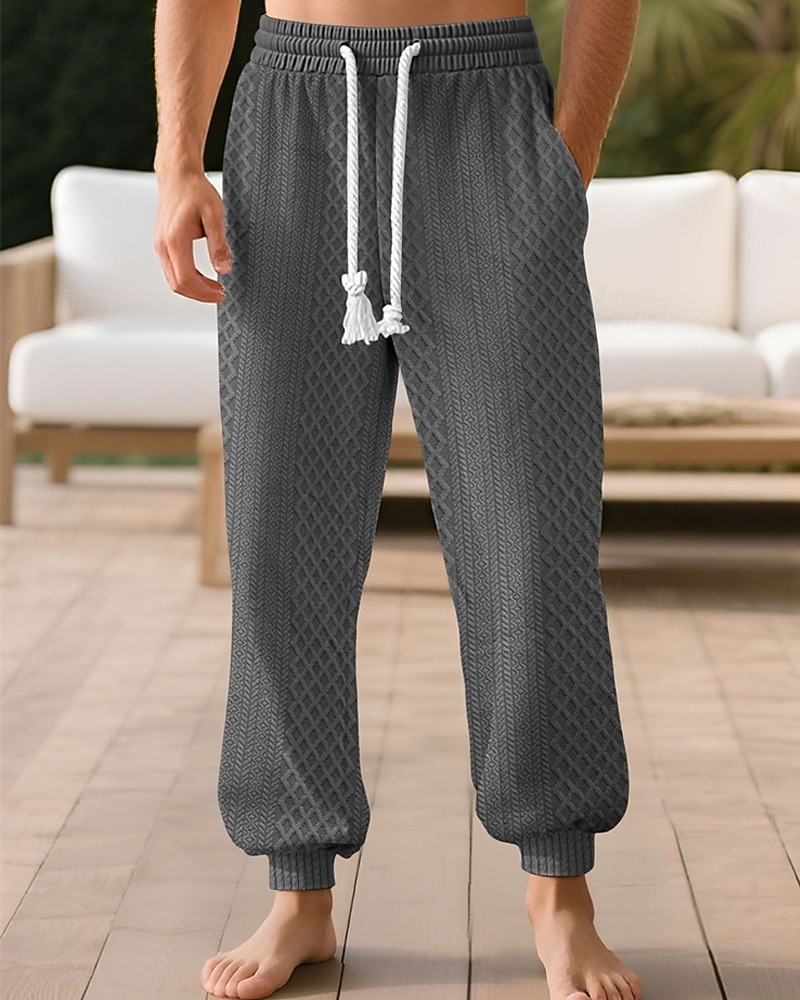 Męskie Spodnie dresowe Uprawiający jogging Spodnie Żakard Ściągana na sznurek Kieszeń Równina Komfort Sporty na świeżym powietrzu Codzienny Moda Codzienny Zieleń wojskowa Czarny Średnio elastyczny 2026 - $21.99 –P6