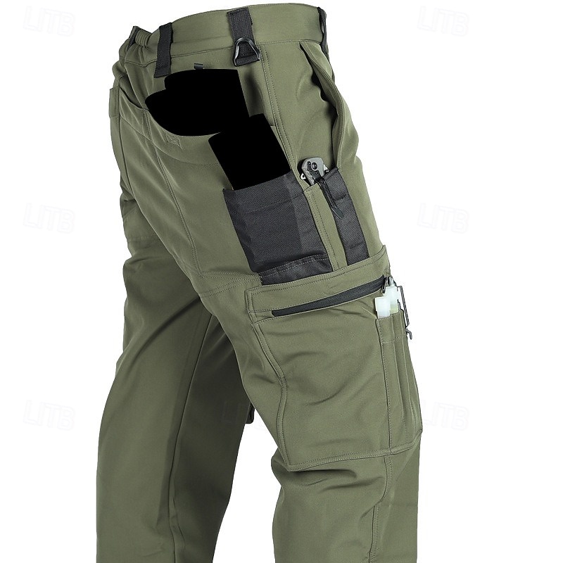 Hombre Pantalones cargo Pantalones de lana Pantalones tácticos Pantalones Botones Multi bolsillo Plano Listo para vestir Templado Exterior Diario Acampada y Senderismo Moda Clásico Verde Trébol Caqui 2026 - $37.99 –P9