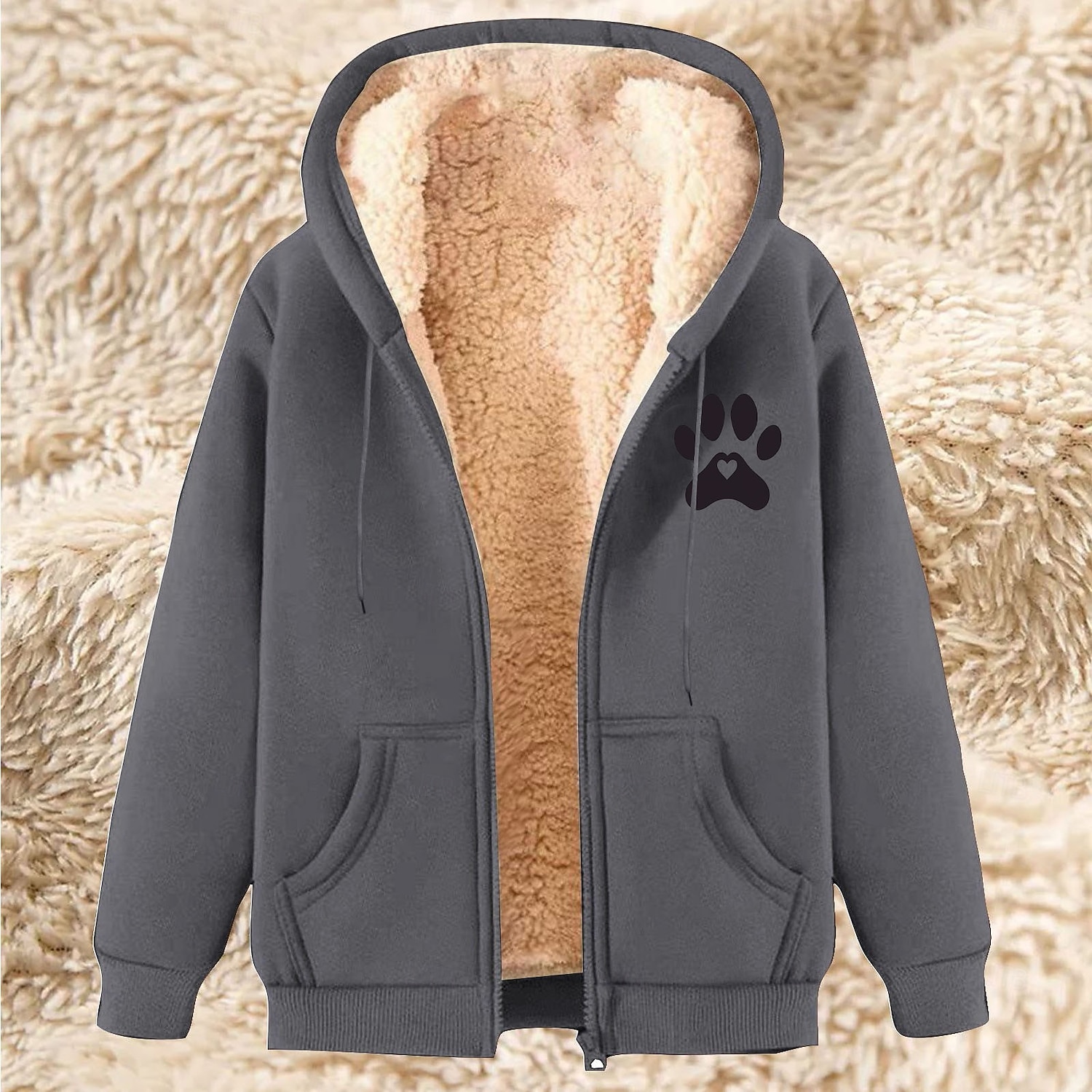 Homme Sweat à capuche zippé intégral Sweat à capuche zippé Veste en Polaire Sweat à capuche en polaire Abricot Noir Vin Rouge Bleu À capuche Uni Impressions Graphiques Patte Fermeture éclair Avec de 2025 ? $20.99 –P5