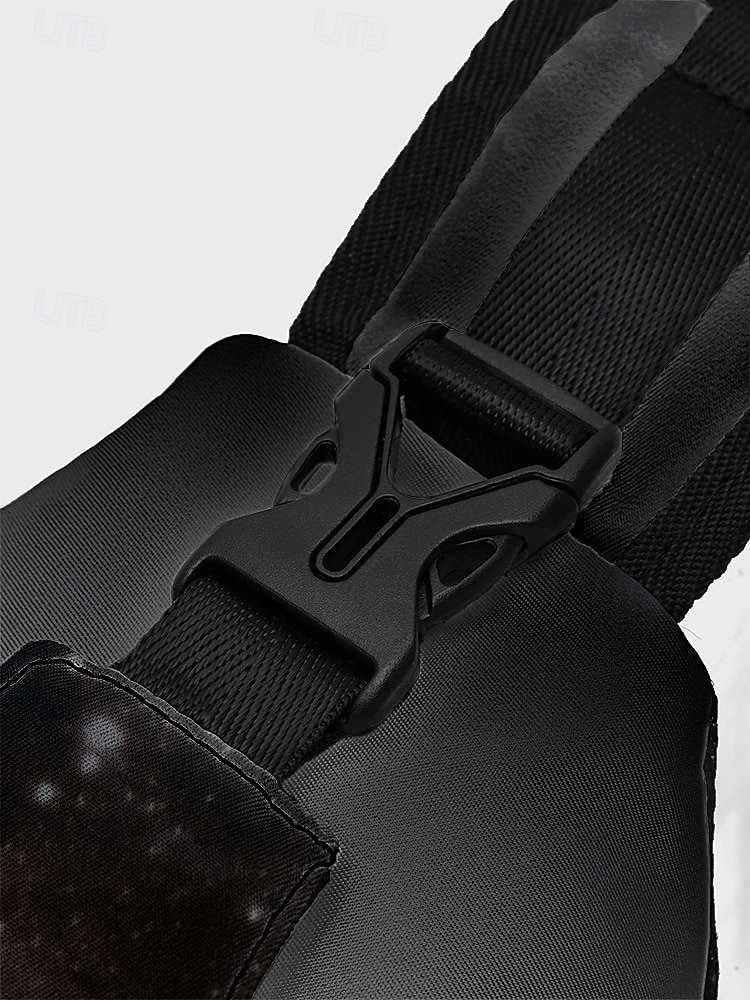 Męska torba typu crossbody z motywem czaszki na Halloween od Sarah Richter – inspirowana stylem vintage czaszka z pomarańczowymi akcentami, wyjątkowa sztuka na imprezy halloweenowe, festiwale i codzienne stylizacje 2025 - $24.99 –P10