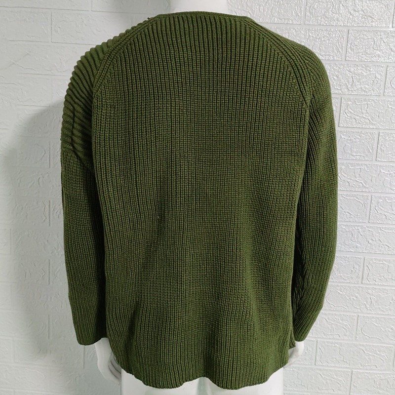 Herren Pullover Strickpullover Gerippt Stricken Normale Oberteile Gestrickt Einfach Rundhalsausschnitt Mode Basic Urlaub Alltagskleidung Bekleidung Herbst Winter Schwarz Weiß M L XL 2026 - $40.99 –P7