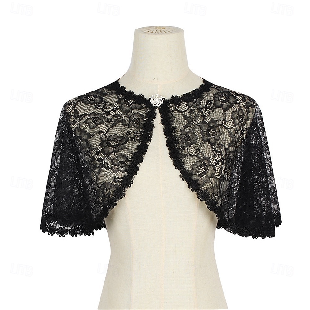элегантная кружевная шаль для женщин, цветочные кружевные шали и палантины для свадеб, гостей, невест, подружек невесты 2026 - $16.49 –P10