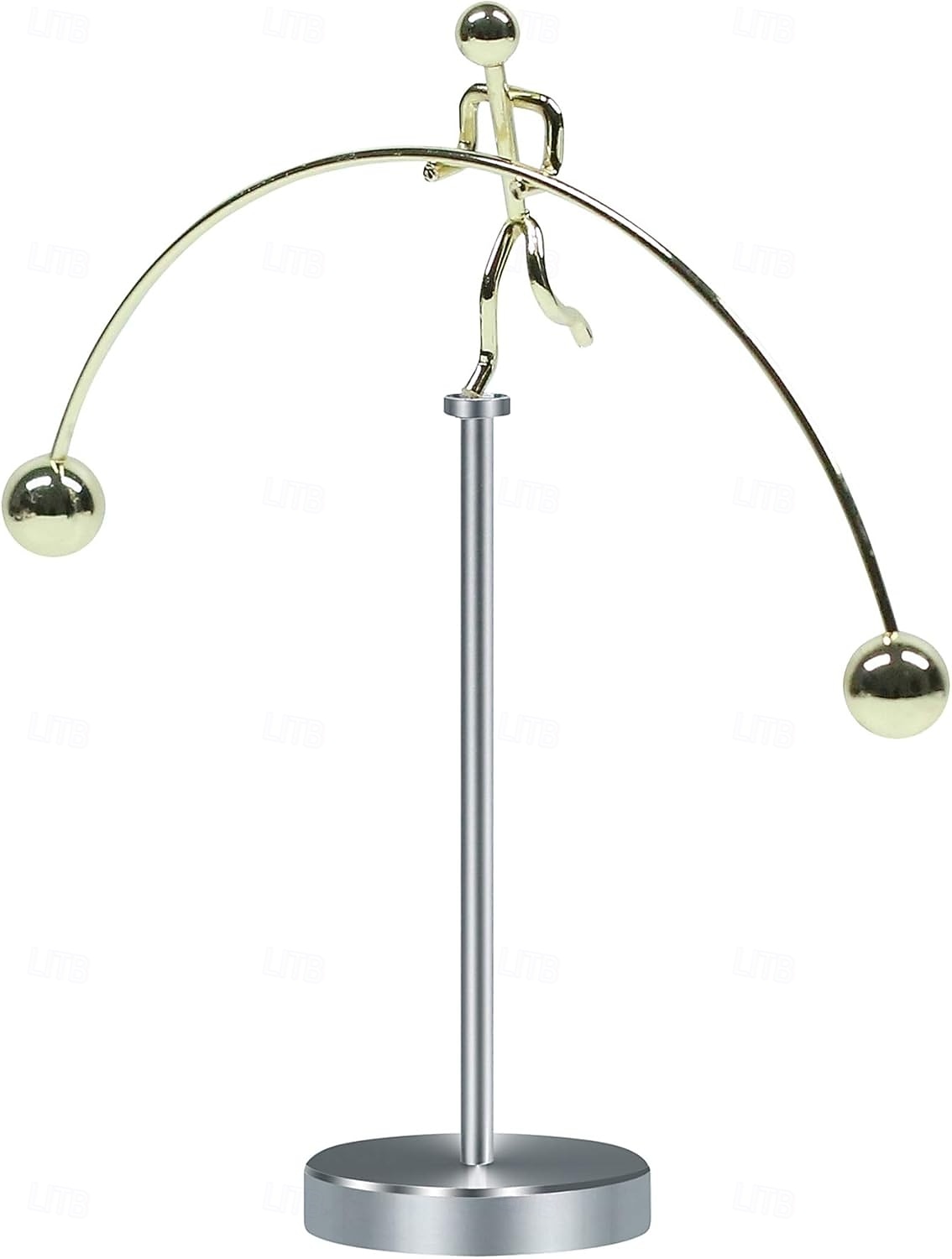 Stalowa rzeźba równoważąca, zabawka do balansowania, sztuka kinetyczna, zabawka do balansowania, nauka dekompresyjna, psychologia, dekoracja biura domowego, zabawka na biurko 2026 - $11.27 –P2