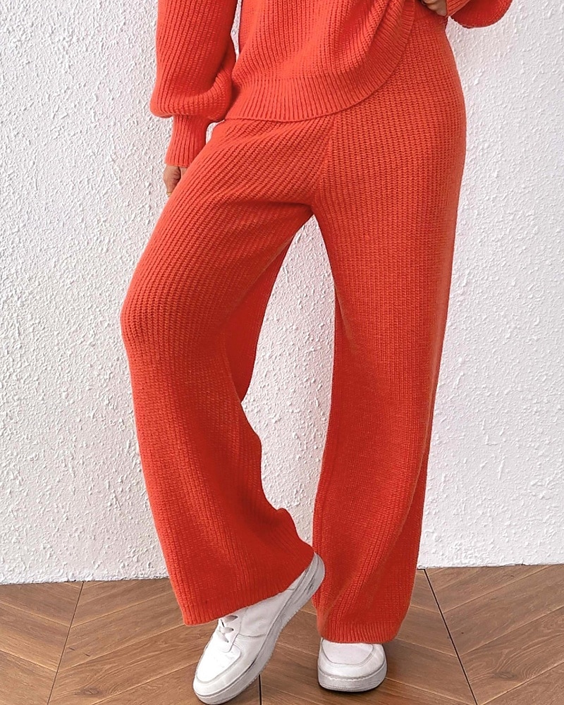 Γυναικεία Πλατύ Πόδι Πλατύ παντελόνι ανάπαυσης Κομψό στυλ street Καθημερινό Πλήρες μήκος Φυσικό Σκέτο Ελαστική μέση Άνετο ΕΞΩΤΕΡΙΚΟΥ ΧΩΡΟΥ Διακοπές Εξόδου Πορτοκαλοκόκκινο Κάμελ Μαύρο Χειμώνας 2025 - $24.99 –P8