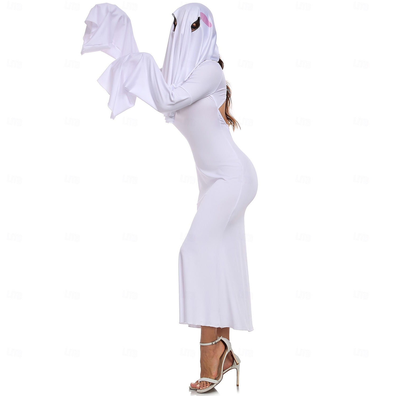 Duch Strašidelná nevěsta předvečer Všech svatých Šaty Cosplay kostým předvečer Všech svatých Dospělé Dámské předvečer Všech svatých Karneval Výkon Plesová maškaráda Jednoduché Halloweenské kostýmy 2025 - $40.99 –P4