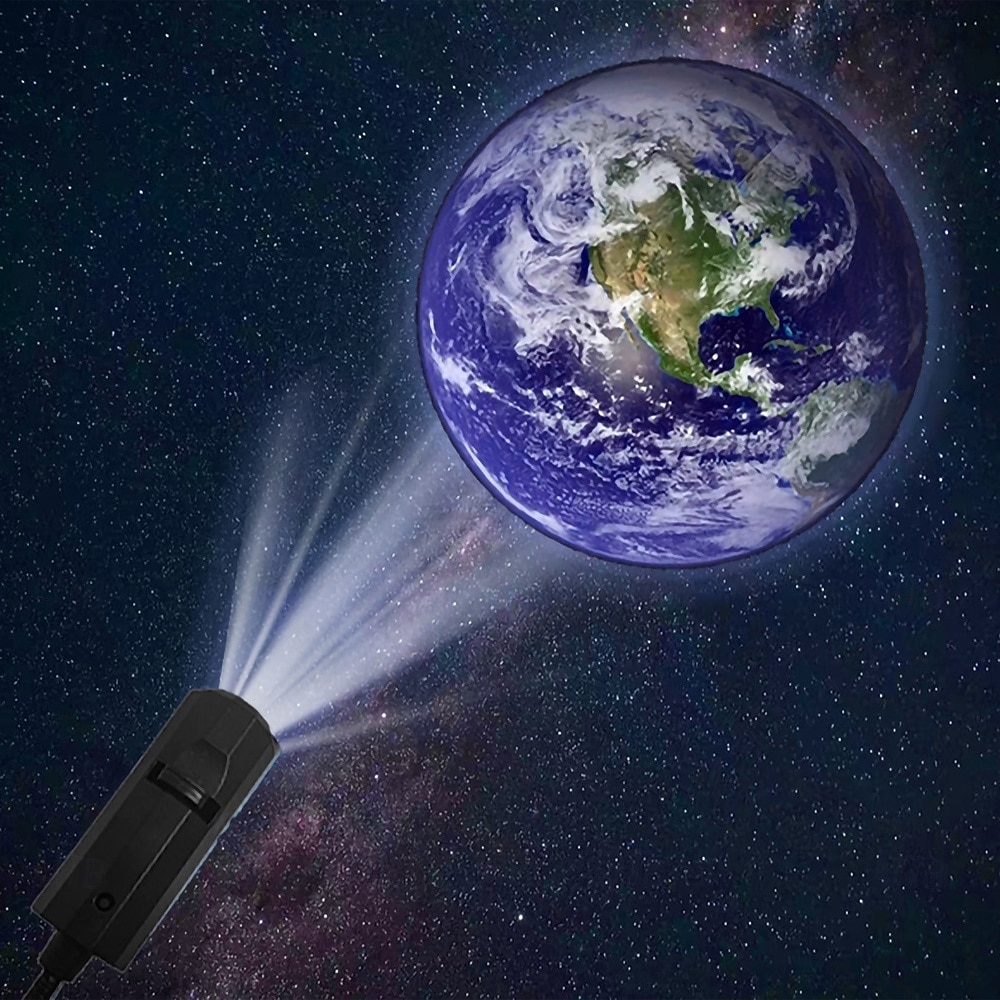 maan aarde astronaut lamp projector nachtlampje 360 maan projectielamp usb ster nachtlampje oplaadverlichting met 3 standen romantische sfeerlamp voor selfie achtergrond slaapkamerinrichting 2025 - $14.99 –P6
