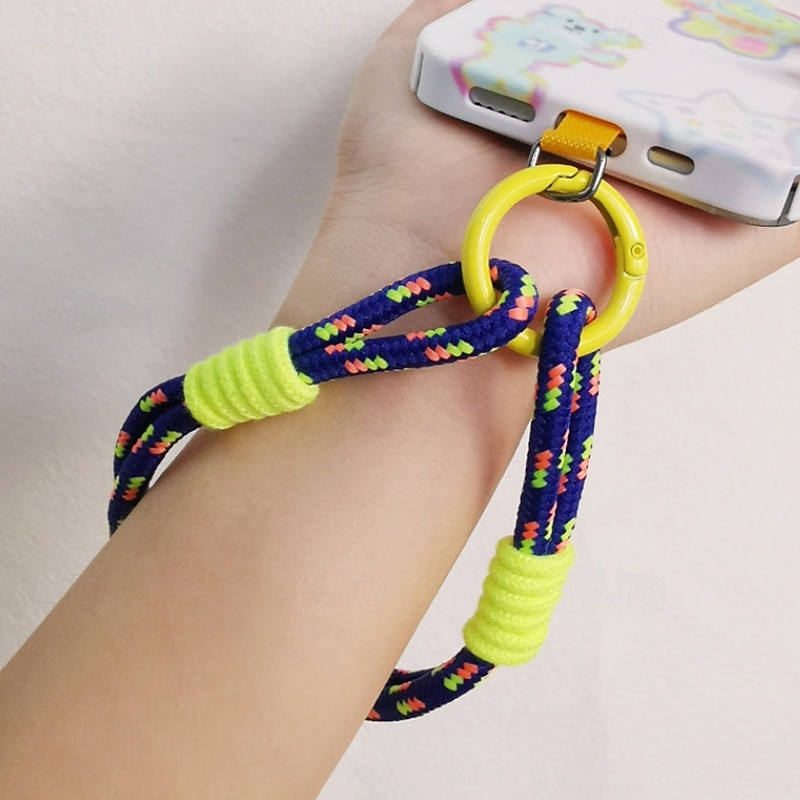 Cuerda de mano simple de dos hilos de moda, cuerda de muñeca corta simple, cuerda colgante de doble capa, firme y resistente, antirroturas y anticaídas, cuerda para colgar teléfonos móviles. 2025 - $7.99 –P4