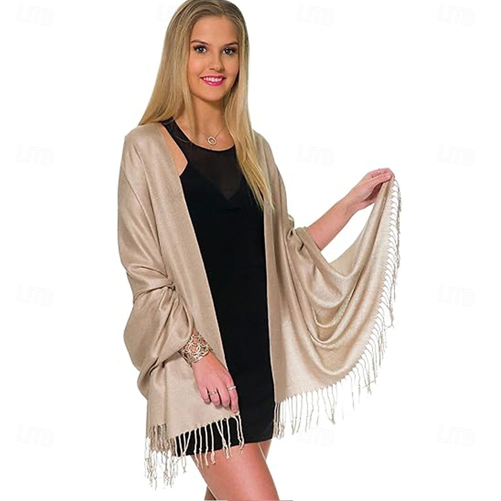 Pashmina Shawls and Wraps for Evening Dresses Large Soft Pashminas Wedding Shawl 2025 - $26.99 –P3