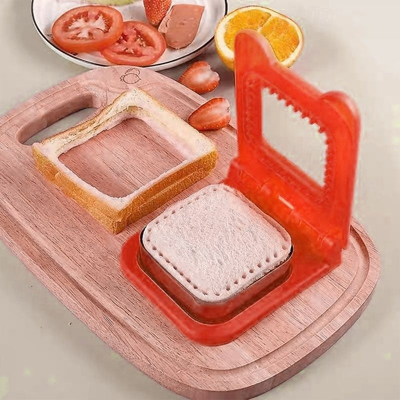 Formy na sendviče, kráječ a zatavovač, sada nástrojů z nerezové oceli na krájení chleba pro kutily, zatavování sendvičových toastů, perfektní kuchyňský doplněk pro přípravu obědových svačin. 2025 - $6.99 –P11