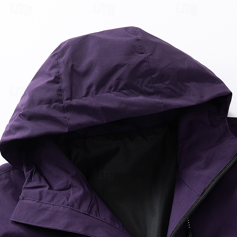 Per uomo Giacca Sportiva Giacca da Escursionismo Giacca antivento Sport all'Aperto Casuale Impermeabile Giacca a Vento Cerniera Tasca Primavera & Autunno Tinta unica Attivo Con Cappuccio Regolare del 2026 a $41.99 –P7