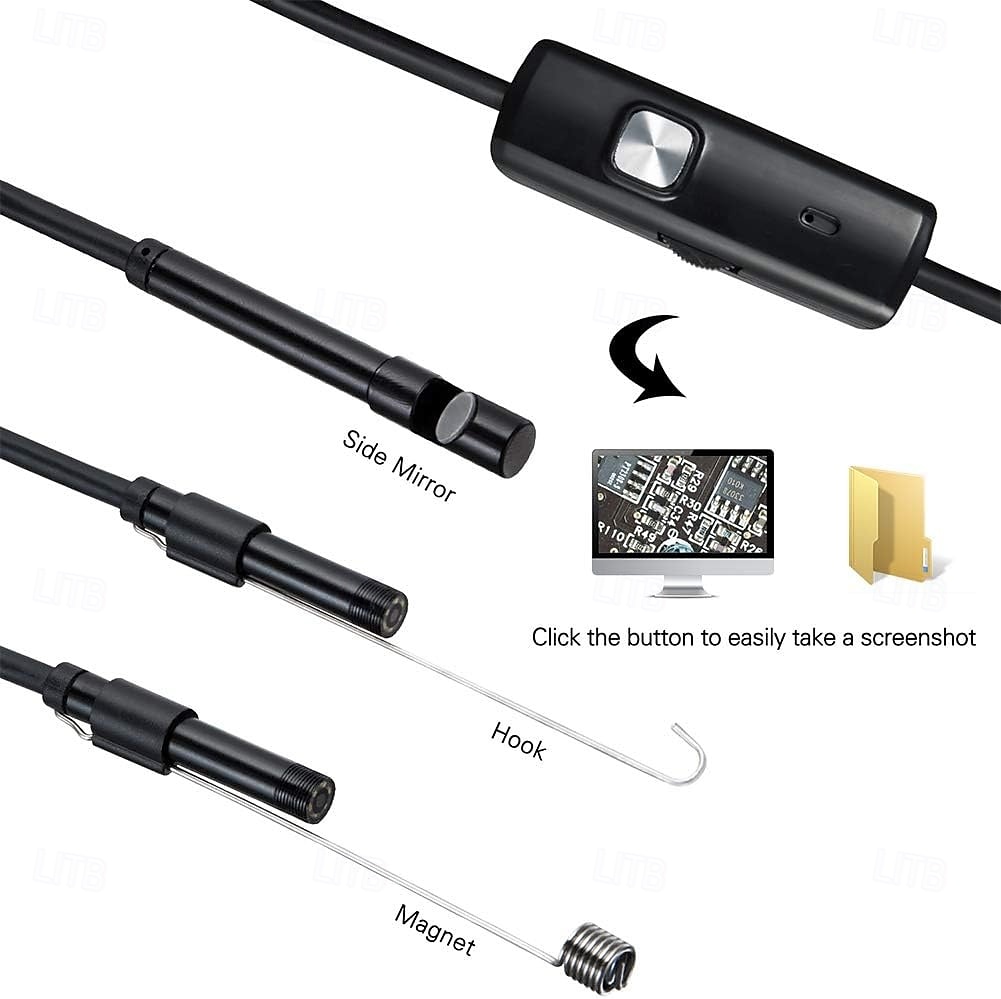 Industriële endoscoop voor Android, 200W pixel endoscoop met 25 fps beeldoverdracht, IP67 waterdicht, type-C interface, MFI gecertificeerd, ideaal voor auto- en woninginspecties 2025 - $15.99 –P3