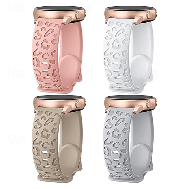 מארז 4 צפו בנד ל Garmin Samsung Amazfit Polar גישה S42 / S40 / S12 GTS 4,4mini, 3,2,2mini, 2e, GTR 42mm, Bip U Pro, U, 3 Pro, 3, S lite, S, lite Watch 8/7/6/5/4 40/44mm, Watch 6 Classic 43mm, Watch 4 2026 - $16.99 –P5