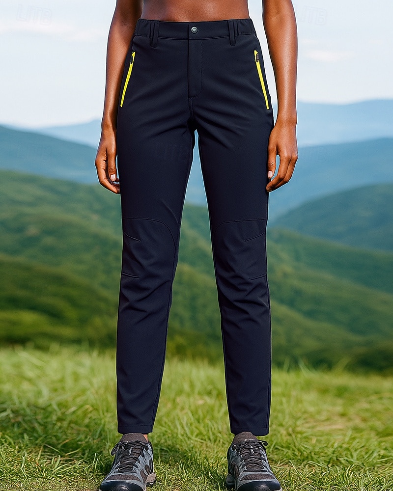 Női Planinarske hlače Vízálló nadrág Softshell nadrág Tavasz Ősz Külső Normál Vízálló Szélbiztos Alsók Zseb Fekete Kék Kempingezés és túrázás Futás S M L XL XXL 2026 - $24.99 –P6