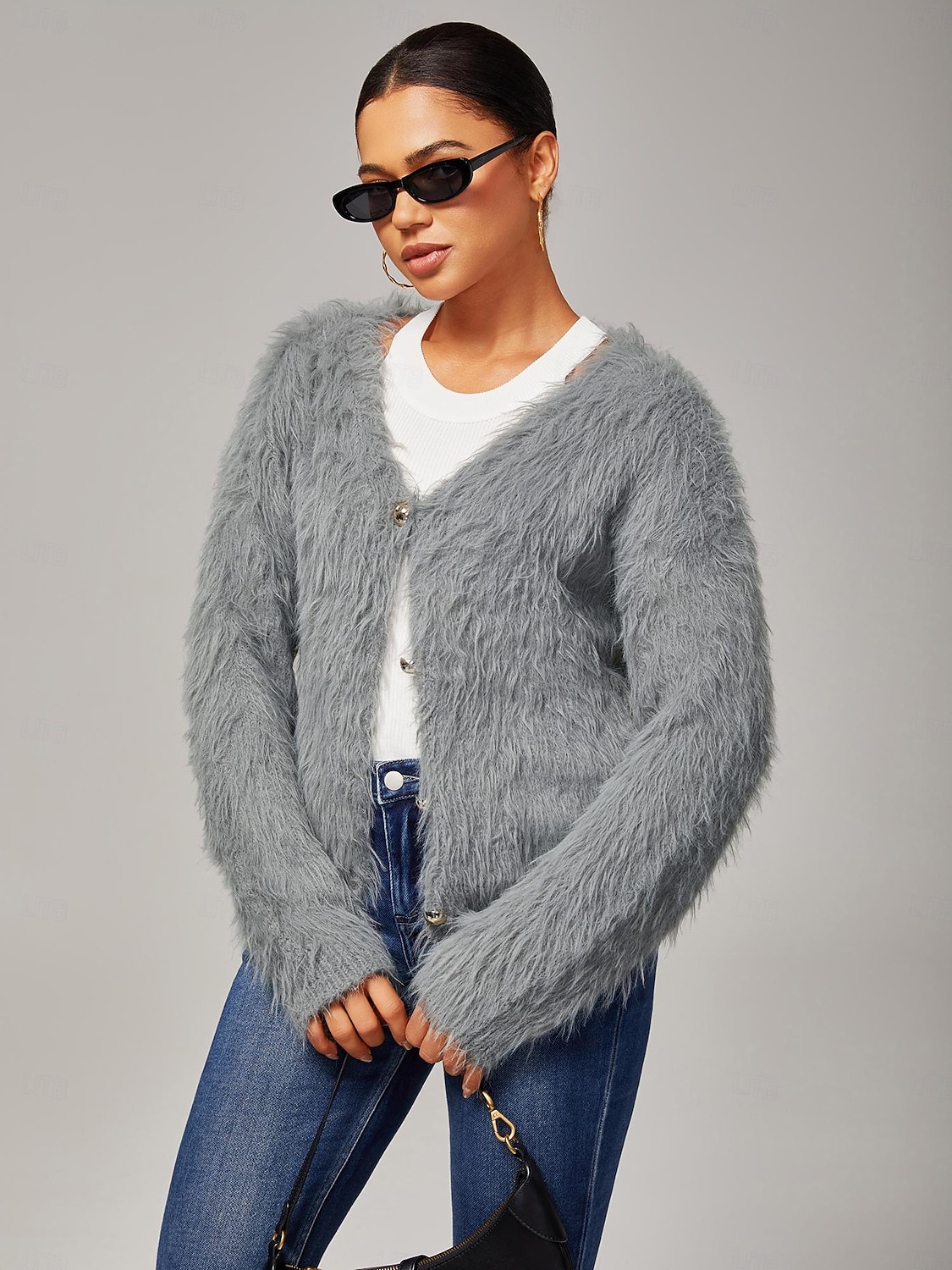 Dame Jeans Full lengde Ankel-lengde Elegant Fritid Mørkeblå Sommer Høst Kryss-sesonger S M L 2025 - $72.99 –P4