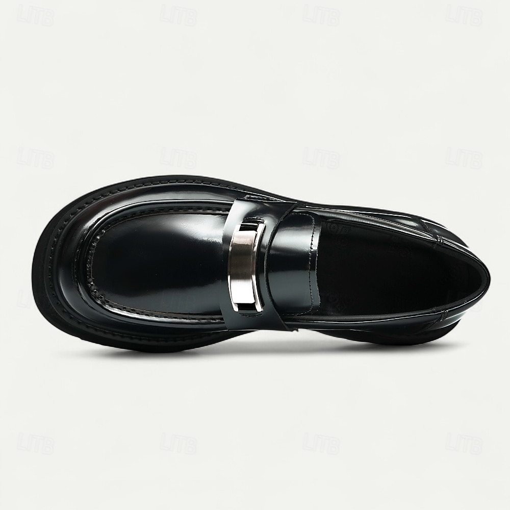 Мужские коричневые кожаные пенни-лоферы с металлической пряжкой – классические туфли для деловых встреч, официальных мероприятий и офиса. 2025 - $109.99 –P18