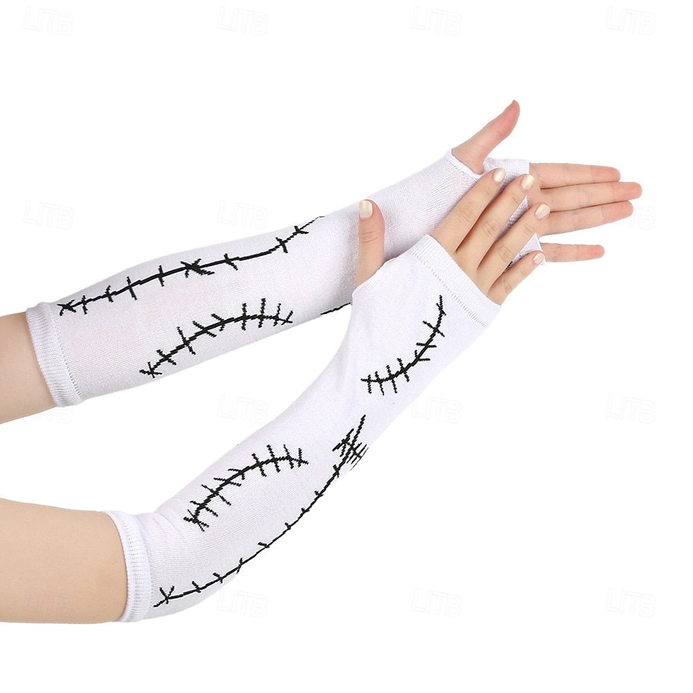 Sally Gloves Accessories Set Socks The Nightmare Before Christmas Horror Scary Costume Adults' Women's Halloween Carnival Party Performance Easy Halloween Costumes Dress Up 2026 - $13.99 –P8