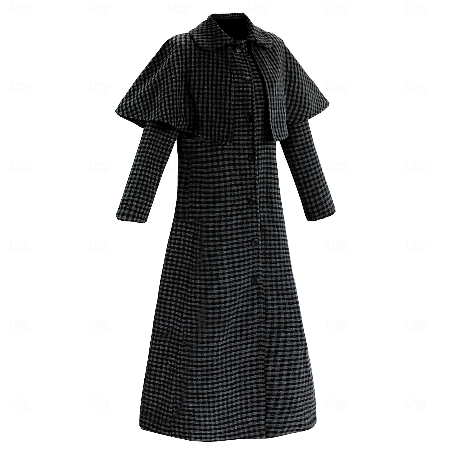 Mercoledì Addams Famiglia Addams Mercoledì Cappotto Costume Cosplay Cosplay di film for Per donna Adulti Halloween Carnevale Performance Feste del 2025 a $116.99 –P2