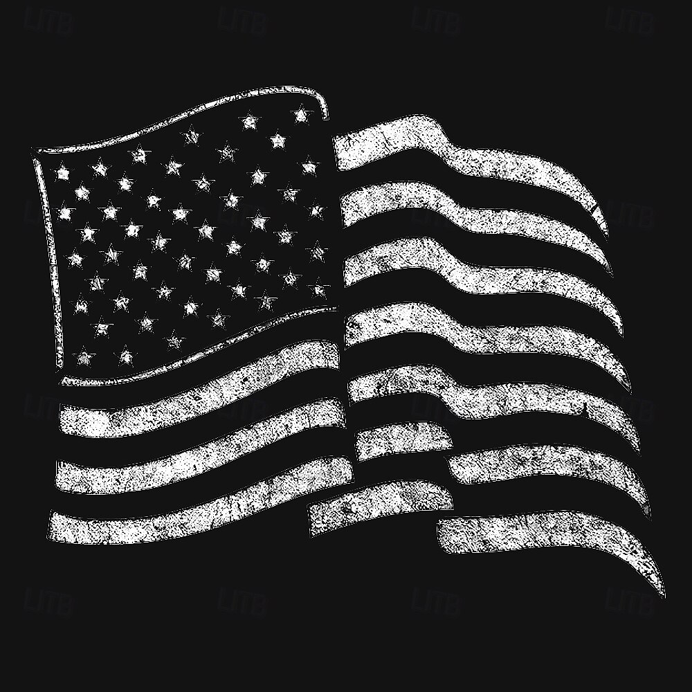 Муж. С принтом Флаг США Пиджак из хлопка Пальто для костюмов Блейзер На каждый день на открытом воздухе На каждый день Несколько карманов Пиджак с тремя пуговицами и полосатой подкладкой Осень Зима 2025 - $49.99 –P5