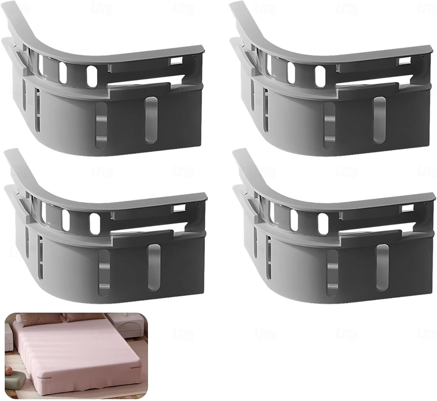 4Pcs Bed Sheet Holders with Adjustable Elastic Strips Fasteners for Corners and Sides Secure Fit for Mattress Ideal for Side Sleepers And Restless Partners 2026 - $15.99 –P1