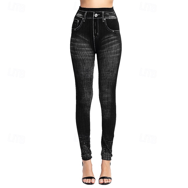 Per donna Pantaloni Eleganti Leggings Leggings comodi Streetwear Casual Lunghezza intera Naturale Semplice Tasca Confortevole Streetwear Abbigliamento quotidiano Weekend Grigio Nero Rosso Blu Autunno del 2026 a $13.99 –P9