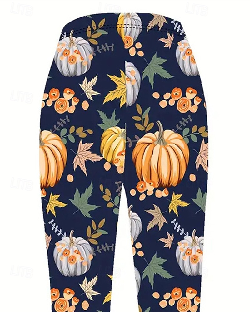 Per donna Pantaloni Leggings Leggings comodi Streetwear Casual Lunghezza intera Vita Alta Zucca Elastico in vita Stampato Traspirabilità Confortevole Elasticizzato Vacanza Streetwear Abbigliamento del 2025 a $17.99 –P3