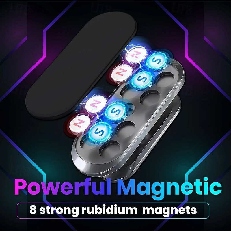 Suport auto ultra magnetic flexibil, cu aspirație puternică, suport reglabil pentru bord, suport magnetic pliabil pentru telefon mobil, suport universal pentru navigație GPS 2026 - $9.99 –P5