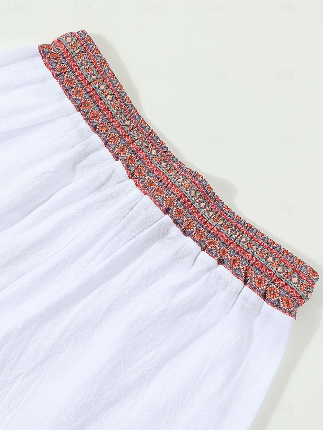 Homens Calças de linho Calças Calça verão Calças largas Calça Boho Com Cordão Patchwork Cintura elástica Tecido Conforto Respirável Comprimento total Ao ar livre Casual Diário Moda Estilo Clássico de 2025 por $21.99 –P8