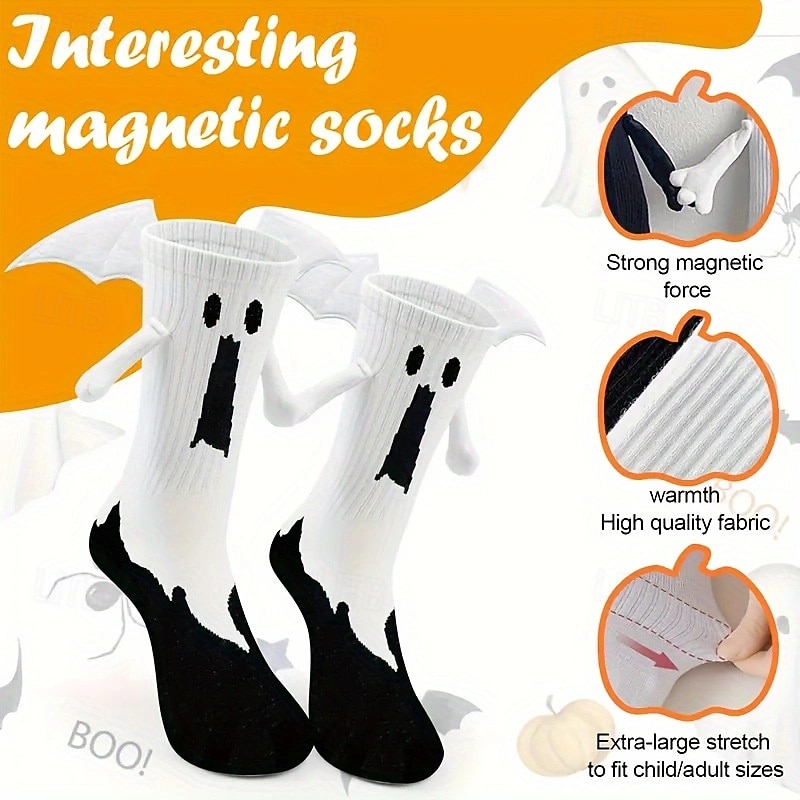 calzini da donna con ali di pipistrello e fantasmi di Halloween: divertenti accessori per feste spettrali del 2025 a $7.99 –P1