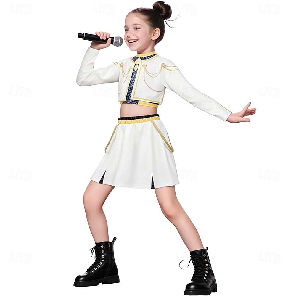 Zainspirowany koreańskim idolem Gwiazda popu Kostium Fantazyjne przebranie Wirtualny idol Kostiumy z filmów for Dla dziewczynek Dzieci Halloween Karnawał Spektakl Comic Con Anime Expo 2025 - $28.99 –P18