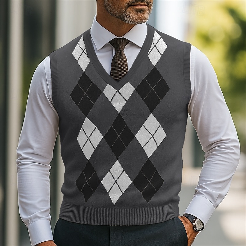 Herren Pullover Pullunder Gerippt Stricken Normale Oberteile Gestrickt Schmale Passform Einfach Rundhalsausschnitt Strickware Zeitgenössisch Lässig Alltagskleidung Bekleidung Herbst Schwarz Marineblau 2025 - $21.99 –P6