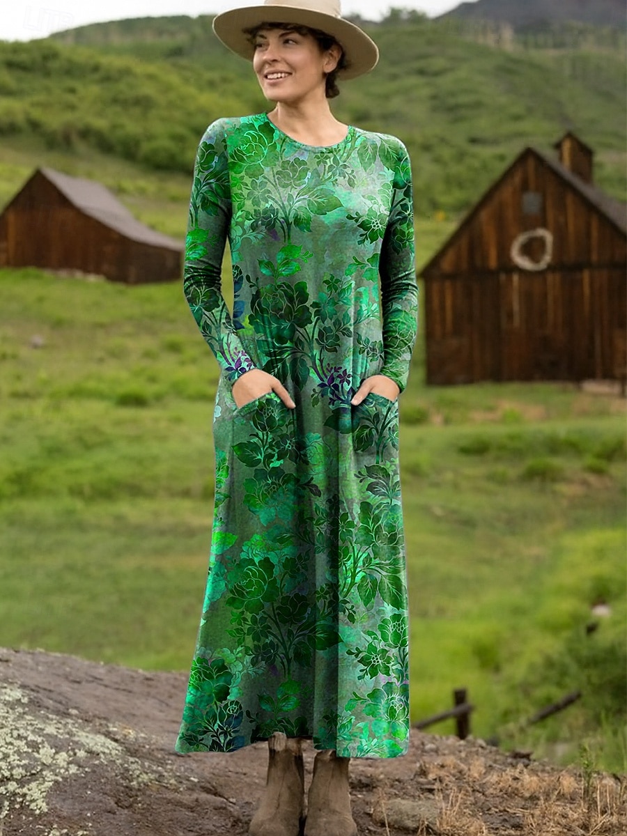 chinese dress ladies Tall T-Shirt Maxi Dress main image 0