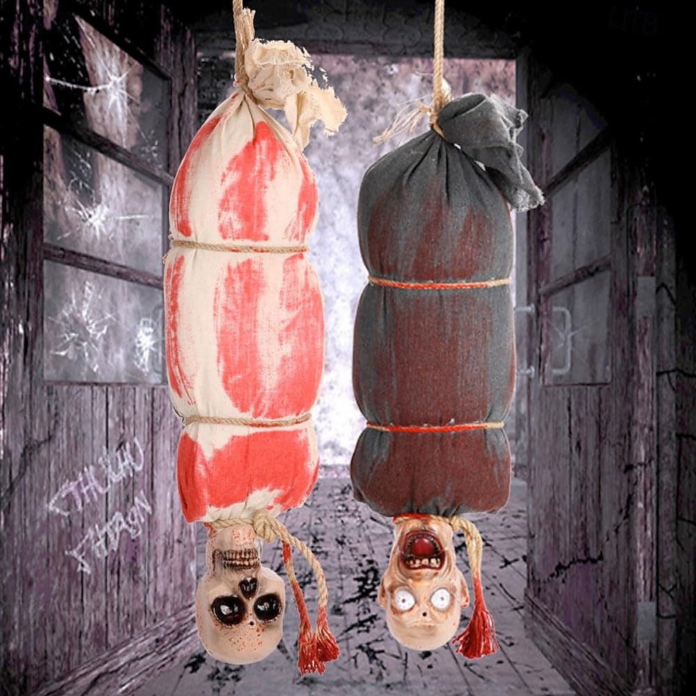 τρομακτικές διακοσμήσεις για το Halloween, κρεμαστό κουκούλι, κινούμενο σχέδιο με αιματηρό κρανίο, πτώμα με λαμπερά μάτια &Τρομακτικός ήχος για στοιχειωμένο σπίτι, στηρίγματα για πάρτι, διακόσμηση 2025 - $97.99 –P7
