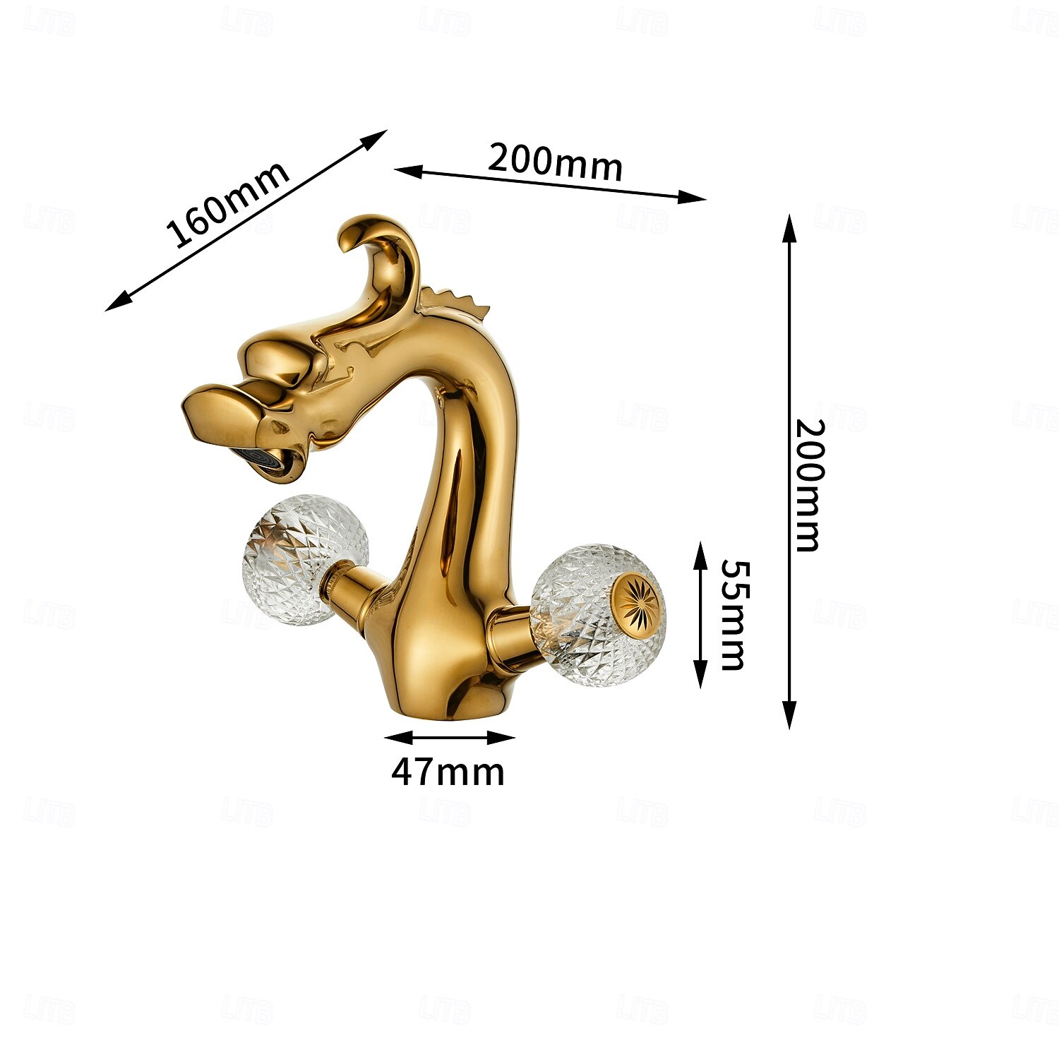 Rubinetto per lavabo - Classico Galvanizzato Set centrale Due maniglie un foroBath Taps del 2025 a $129.99 –P2
