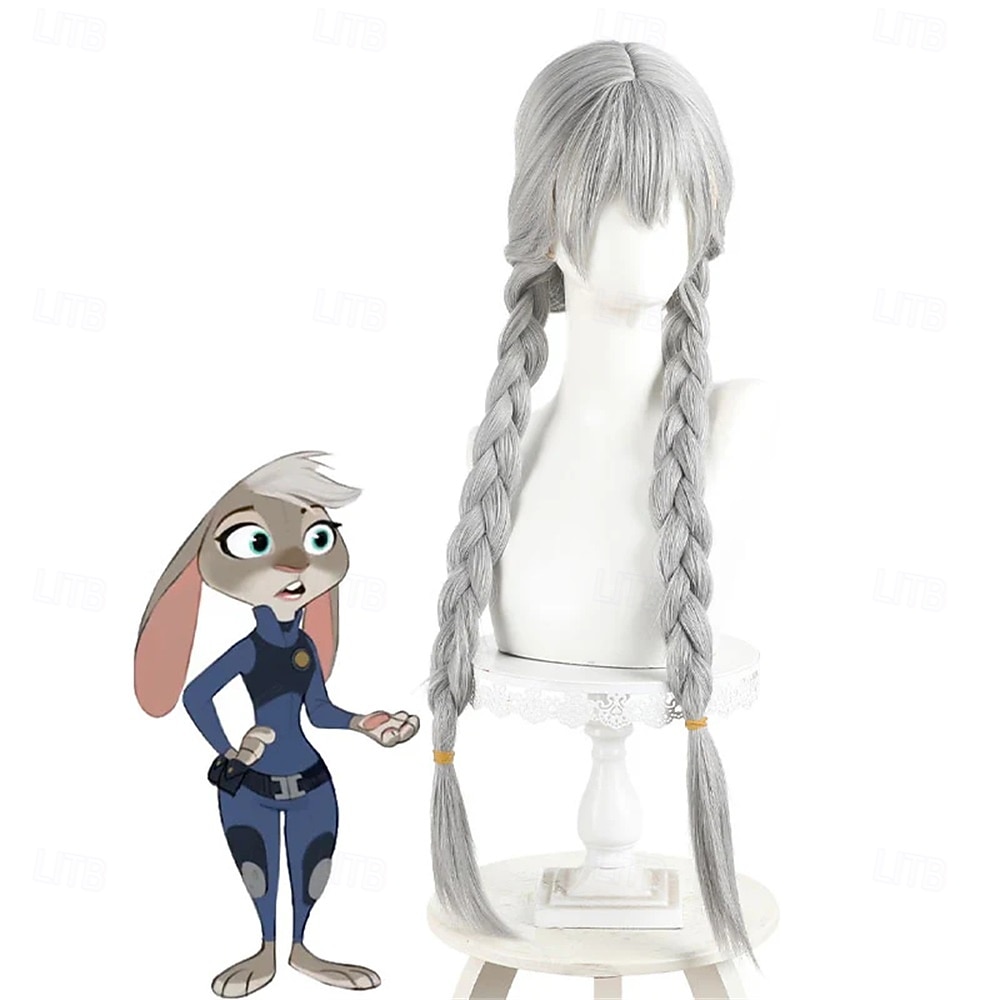 Cosplay Wigs Gray Straight Synthetic Hair Very Long Wigs Women Wigs For Party 2026 - $26.99 –P1